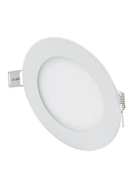 Yuvarlak Slim LED Paneller Alüminyum Beyaz Kasa 6W - Günışığı 3.000K - CT-5145G