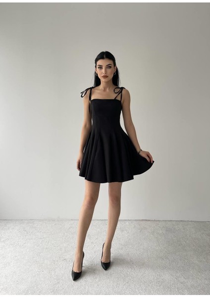 Clara Askılı Mini Elbise