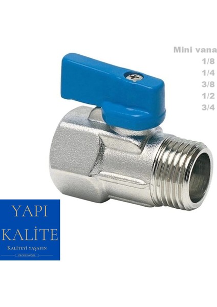 Mini Küresel Vana Erkek 3/8