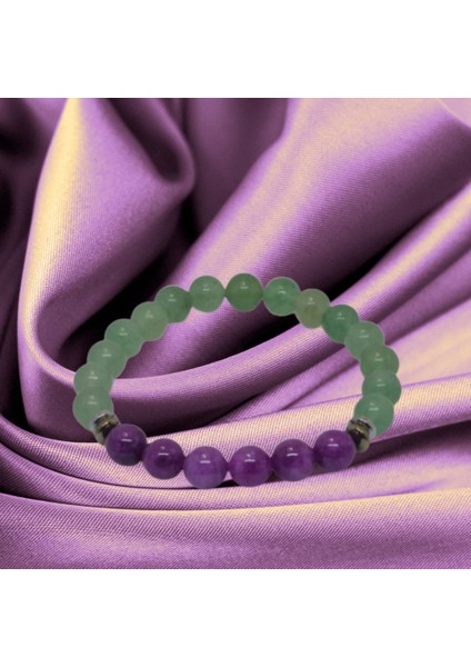 Aveturin-Ametis Taşı Bileklik | Özel Tasarım