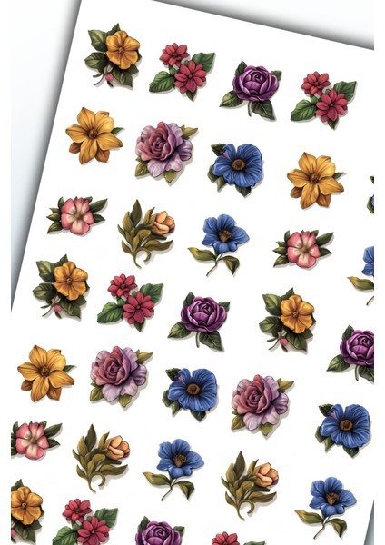 Çiçek Temalı Sticker Planner Ajanda Bullet Journal Için Uygun modelleri