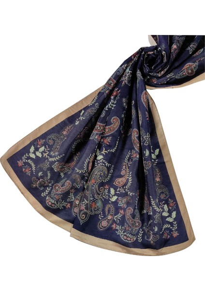 Enba Etnik Desenli Soft Pamuklu Şal 75X190 cm