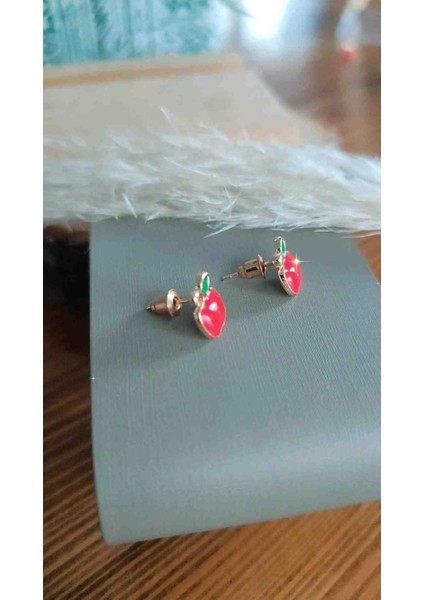 Çelik Elma Model Kız Çocuk/bebek Küpesi Çocuk Aksesuar modelleri