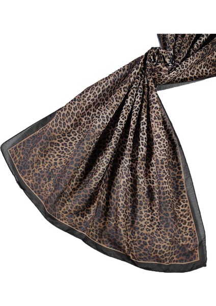 Enba Soft Pamuklu Leopar Desenli Şal 75X190 cm