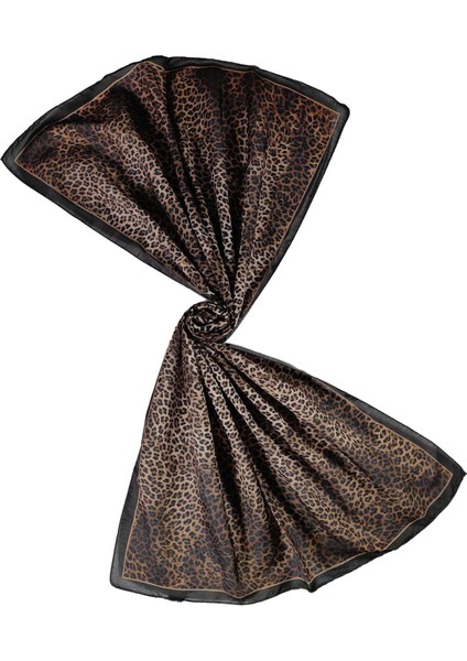 Enba Soft Pamuklu Leopar Desenli Şal 75X190 cm