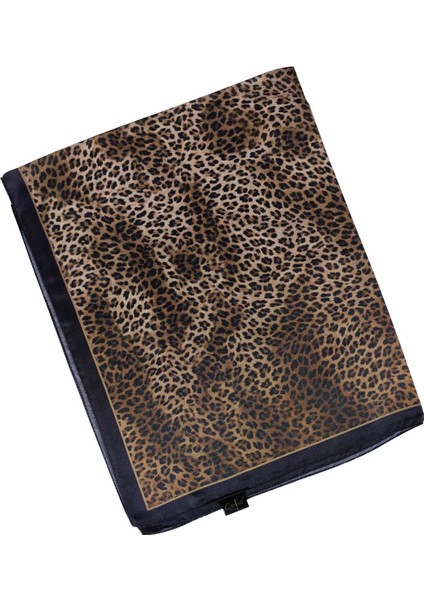 Enba Soft Pamuklu Leopar Desenli Şal 75X190 cm