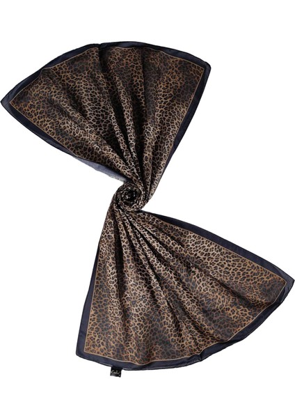 Enba Soft Pamuklu Leopar Desenli Şal 75X190 cm