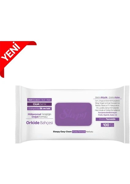 Easy Clean Orkide Bahçesi Islak Yüzey Temizlik Havlusu & Mendili 100 Yaprak modelleri