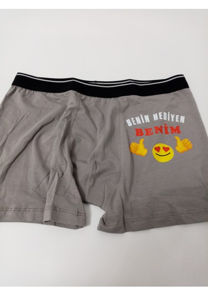 Özel Günler Için Eğlenceli, Baskılı L Kumaş Eşe-Sevgiliye Hediyelik Erkek Boxer fiyatları