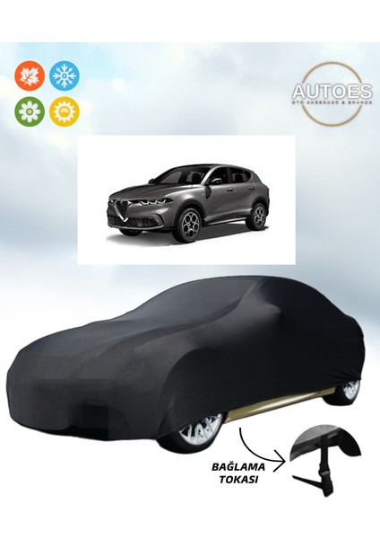 Alfa Romeo Tonale Model Araba Brandası Oto Branda Alt Bağlantı Tokalı Siyah