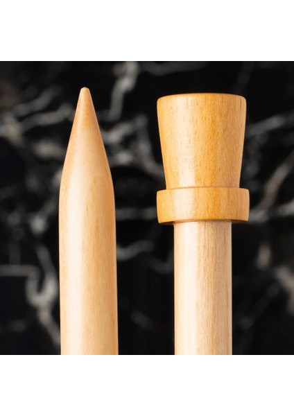 Whitewood 10 mm 36 cm Ahşap Örgü Şişi
