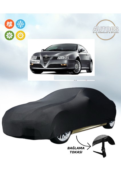 Alfa Romeo Gt Branda Lüx Kalite Araba Brandası,oto Branda Alt Bağlantı Tokalı Siyah