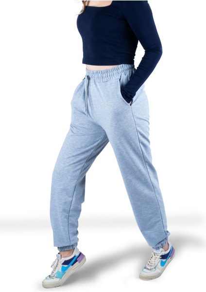 Eşofman Alt Jogger Gri Renk Unisex Giyim Eşofman