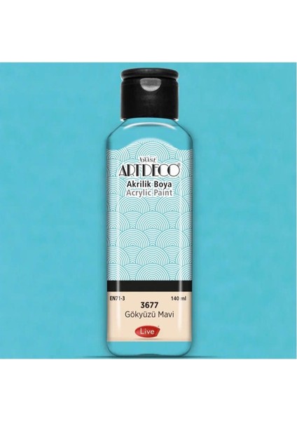 Akrilik Boya 140ML Gökyüzü Mavi 3677