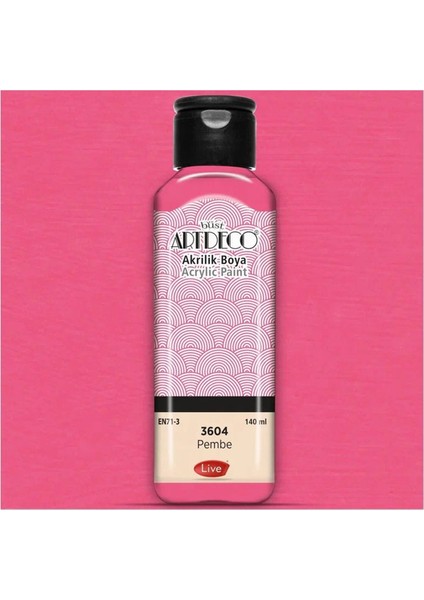 Akrilik Boya 140ML Pembe 3604