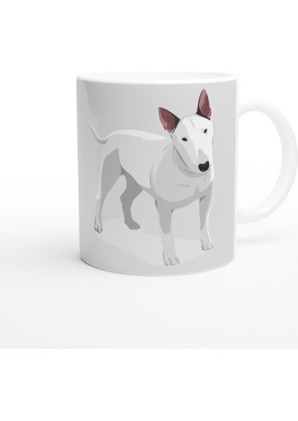 I Love Bull Terrier Temalı Baskılı Kupa Bardak
