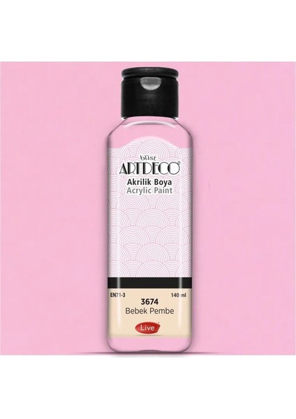 Akrilik Boya 140ML Bebek Pembe 3674