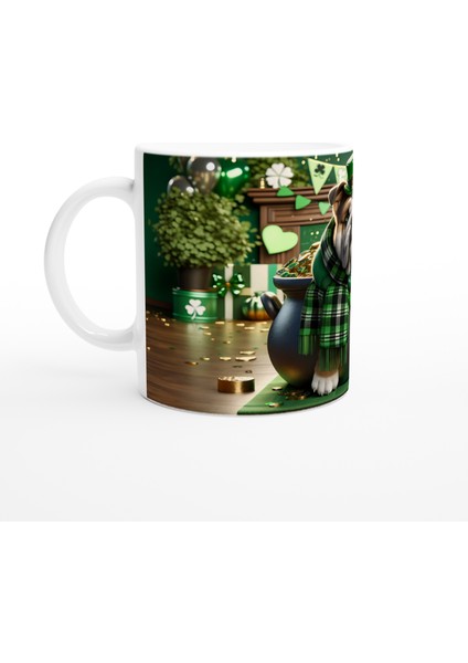 St. Patrick Şapkasıyla Şans Kazanında Bulldog Temalı Baskılı Kupa Bardak fiyatları