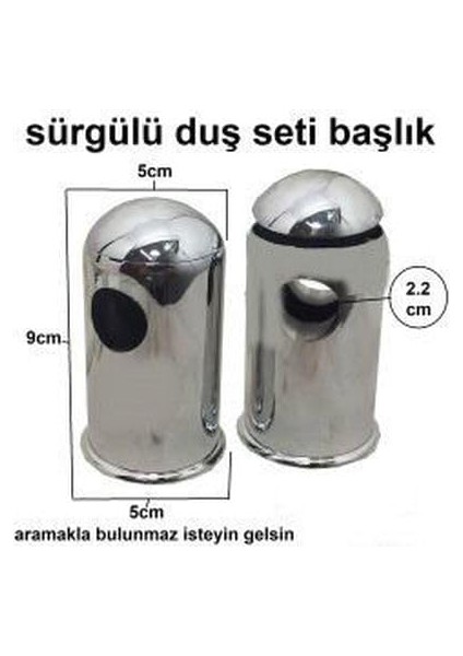 Yapı 2 Adet Sürgülü Duş Başlığı Montaj Ayağı Sürgü Duvara Montaj Aparatı Plastik Krom Kaplama Sürgülü Du