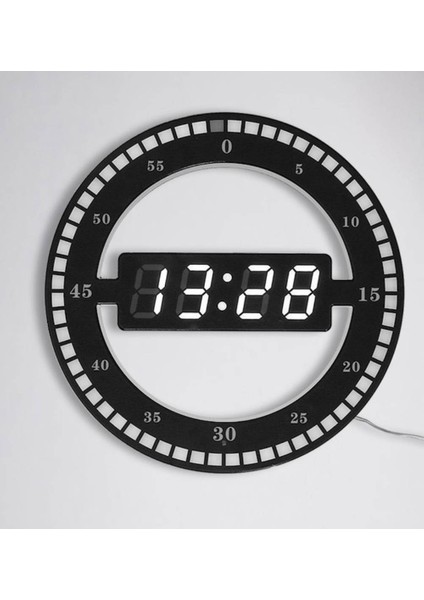 3D LED Dijital Elektronik Modern Duvar ve Masa Saati
