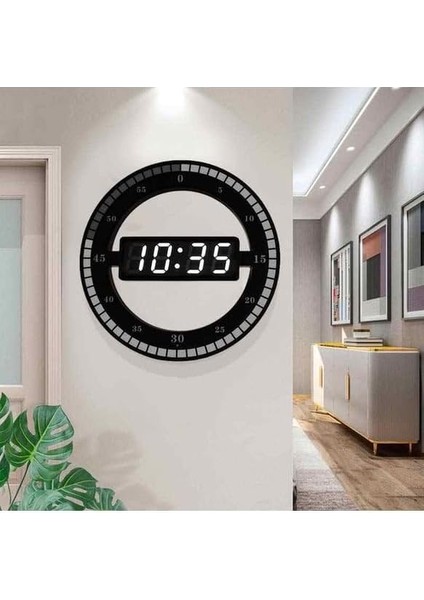 3D LED Dijital Elektronik Modern Duvar ve Masa Saati