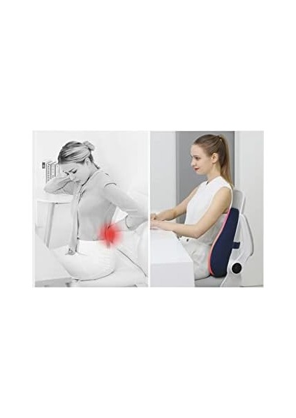 Concept Visco Medikal Ortopedik Bel Minderi Visko Koltuk Sandalye Sırt Desteği Oto ve Çalışma Koltuk Minderi