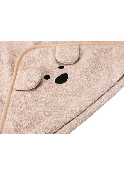 Sty Bear Kapüşonlu Bej Çocuk Havlu 100X100