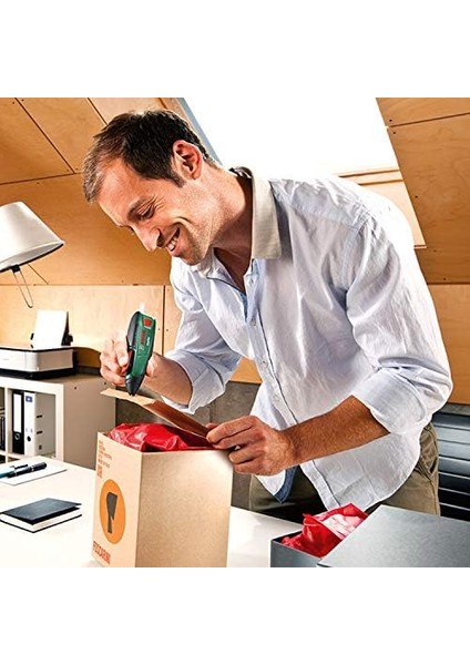 Home And Garden Akülü Tutkal Tabancası Gluepen (Mikro-Usb Şarj Imkani, 4 Adet Tutkal Çubuğu Dahildir, 3,6 Volt, Karton Kutuda)