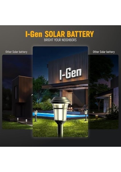 B163 4 Adet Aa 1100 Mah Şarj Edilebilir Kalem Pil 1.2V Ni-Mh Solar Aydınlatma Uyumlu