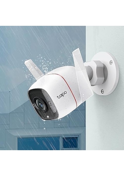 Tapo C310, 2k 3mp Dış Mekan Wi-Fi/ethernet Güvenlik Kamerası, Hareket Algılama, IP66 Su Geçirmez, 30M Gece Görüşü, Çift Yönlü Ses, Bulut/yerel Depolama, Sesli ve Işıklı Alarm