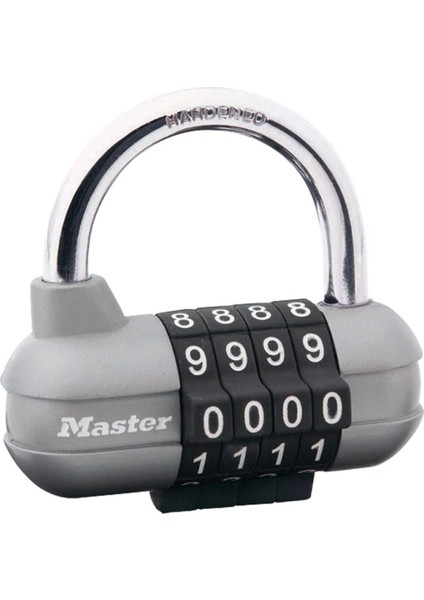 Lock 1520EURD Şifre Kombinasyonlu Asma Kilit, Gri, 5,9 x 6,4 x 2,6 cm