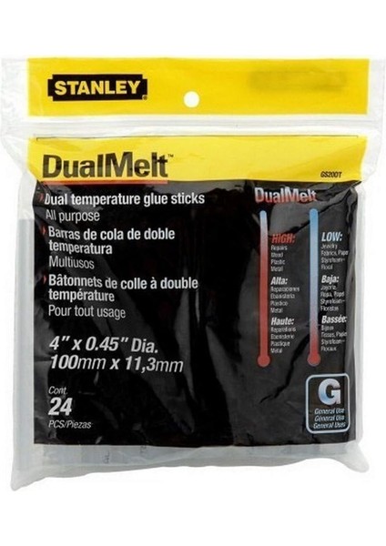 Sıcak Tutkal Çubukları (Dualmelt, 7 mm x 100 Mm, GR15 Için Sıcak Tutkal Kartuşları, 24 Adet) 1-GS10DT