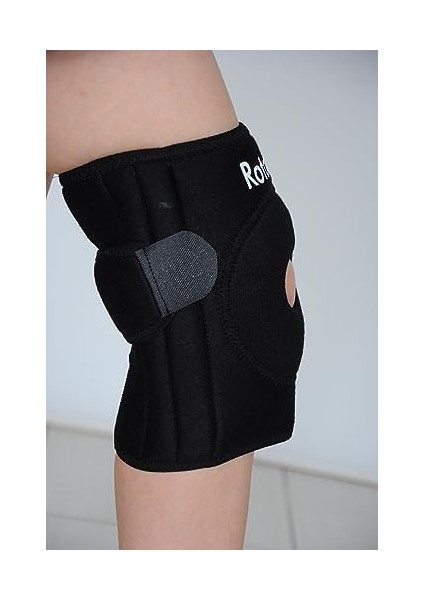 Medikal Siyah Patella Destekli Dizlik