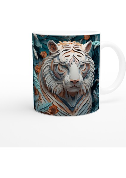 Ormanın Derinliklerinden Bakan Kaplan Temalı Baskılı Kupa Bardak fiyatları