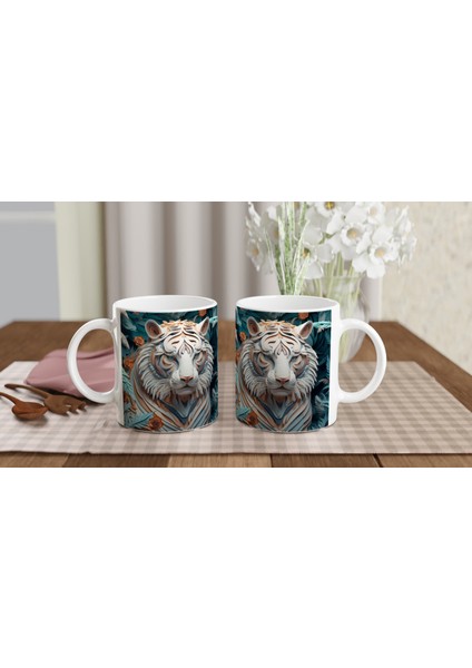 Ormanın Derinliklerinden Bakan Kaplan Temalı Baskılı Kupa Bardak indirimleri