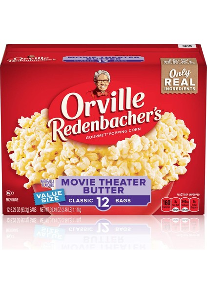 Redenbacher's Movie Theater Butter Popcorn Mikrodalga Patlamış Mısır 12 Adet 1.11 kg