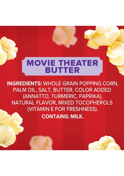 Redenbacher's Movie Theater Butter Popcorn Mikrodalga Patlamış Mısır 12 Adet 1.11 kg