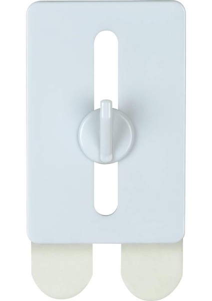 Kendinden Yapışkanlı Çivi, Strip-It Sabitlemeli 2'li Set, Kademesiz Yüksekliği Ayarlanabilir Yapışkan Çivi, Resim Çerçevelerini Vs. Takmak Için, Her Biri 4 x 6 x 1,5 Cm, Plastik, Beyaz