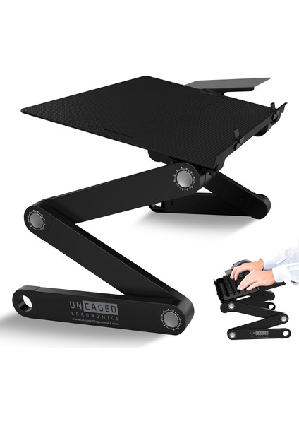 Ergonomics Workez Keyboard Tray And Mouse Pad - Black-P