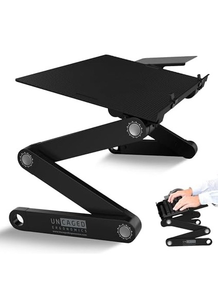 Ergonomics Workez Keyboard Tray And Mouse Pad - Black-P