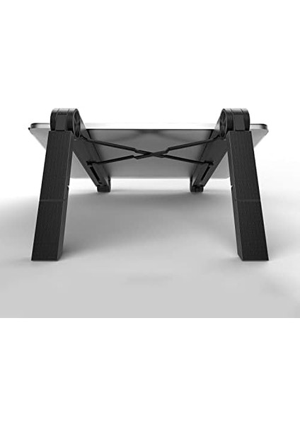 Stand Laptop Standı Tablet Standı Bilgisayar Standı MacBook Notebook iPad Yükseltici Katlanabilir Ayarlanabilir Hafif Siyah
