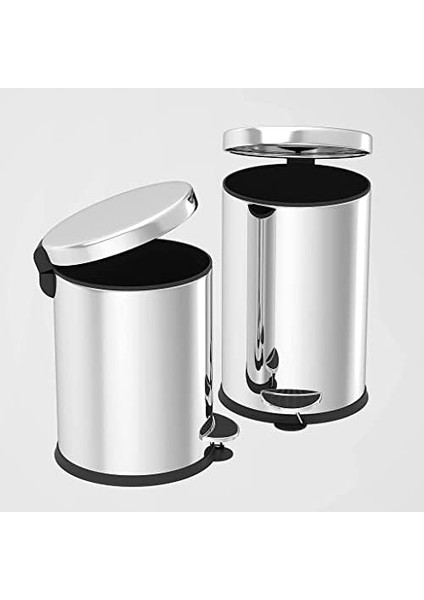 Pedallı Çöp Kovası Krom 12 LT(NV1004)
