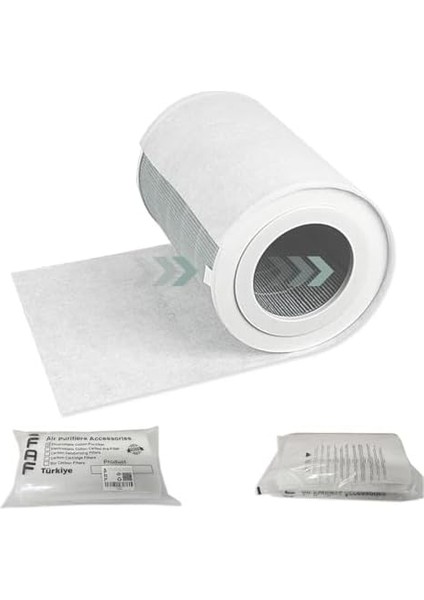 Fresh Air Filter 10/pcs Electrostatic Dust Trap Pre-Filter For Levoit Purifier Serileri Ile Uyumlu Hava Temizleyici Filtre Üstü Elektrostatik Toz Tutucu Koruyucu (Core 300)