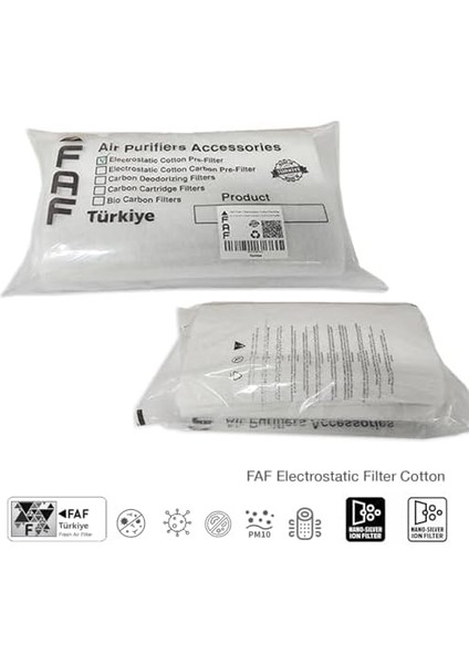 Fresh Air Filter 10/pcs Electrostatic Dust Trap Pre-Filter For Levoit Purifier Serileri Ile Uyumlu Hava Temizleyici Filtre Üstü Elektrostatik Toz Tutucu Koruyucu (Core 300)