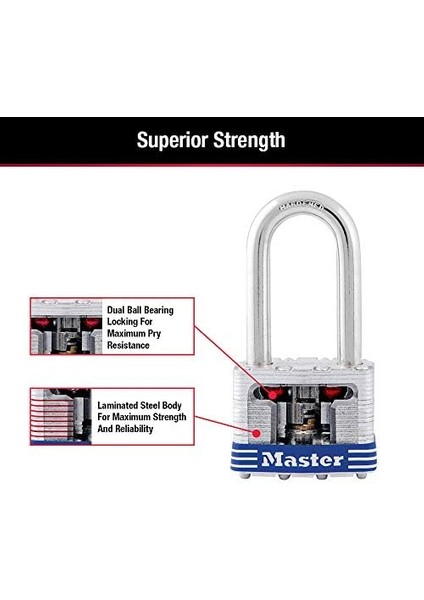 Lock 3qlf Dış Mekan Asma Kilit, Anahtarlı, 4 Adet Aynı Anda Kapanır