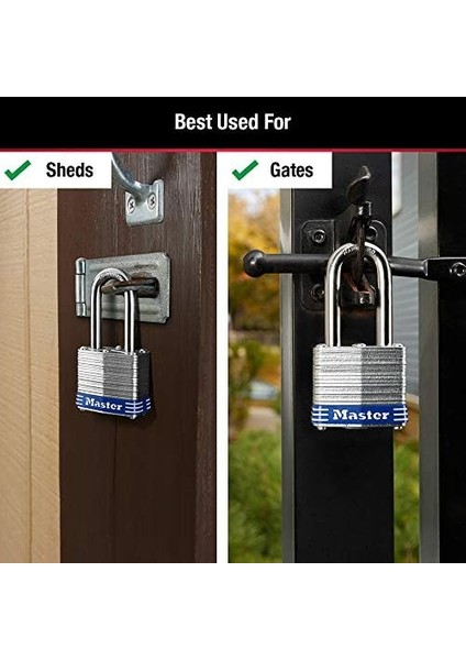 Lock 3qlf Dış Mekan Asma Kilit, Anahtarlı, 4 Adet Aynı Anda Kapanır
