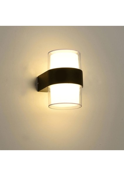 Geldi Silindir LED Aplik 12 Watt Gün Işığı 3200K Iç Mekan ve Dış Mekan Cata Bora LED Aplik IP54