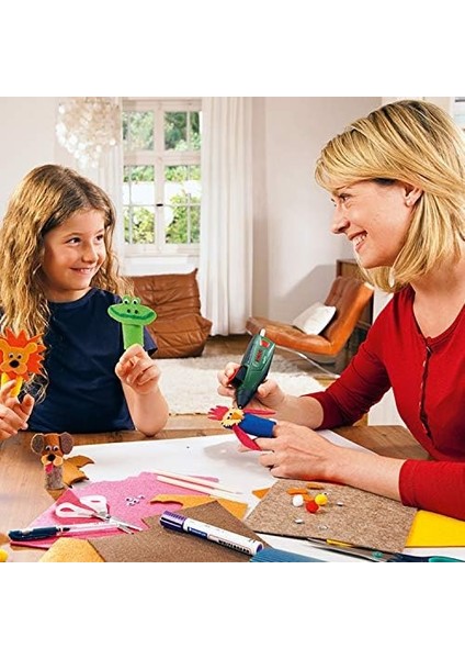 Home And Garden Akülü Tutkal Tabancası Gluepen (Mikro-Usb Şarj Imkani, 4 Adet Tutkal Çubuğu Dahildir, 3,6 Volt, Karton Kutuda)