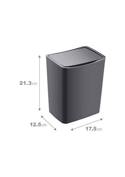 Touch Çöp Kovası 4 Lt Antrasit