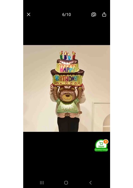 124 cm Teddy Bear Büyük Boy Balon indirimleri